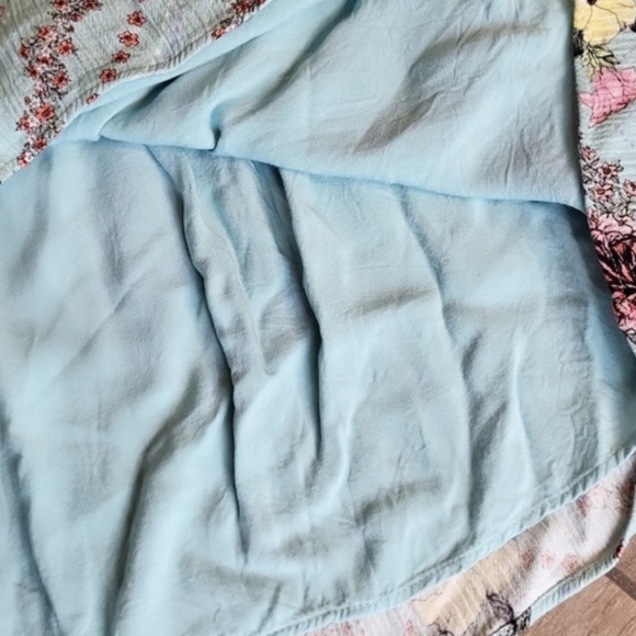 M/L Ella Moon Floral Off the Shoulder Elastic Waist Lined Dress - Picture 9 of 11